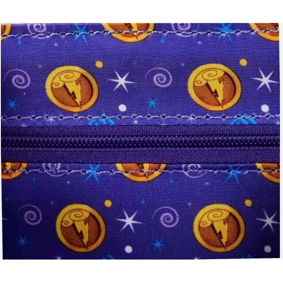 NWT Disney Hercules Muses Loungefly Crossbody Bag Purple Vegan Leather Gold Hard - Picture 9 of 10